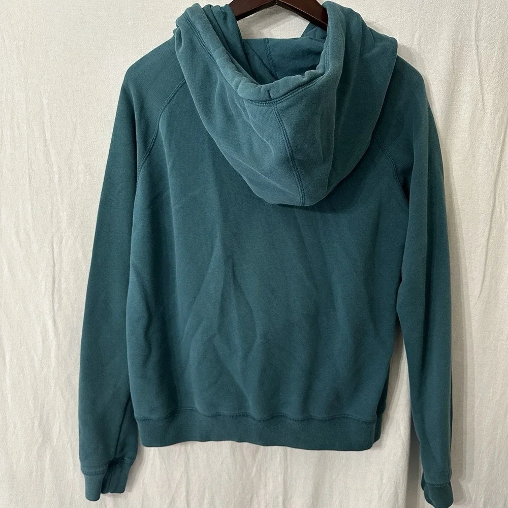 Nike Hoodie Womens Medium Funnel Neck GreenFleece Sportswear‎ Y2K Logo Nike